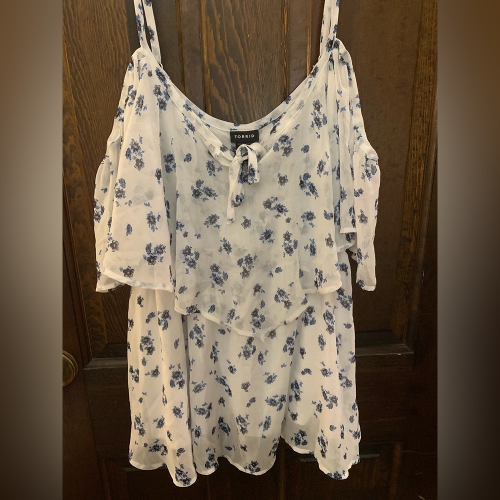 Torrid Cold Shoulder Blouse